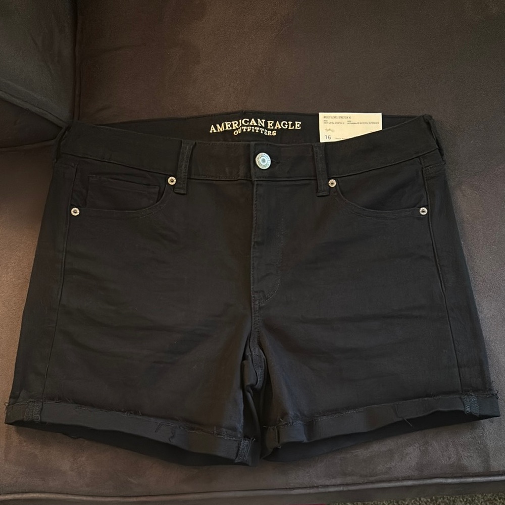 American Eagle Outfitters Black Jean Shorts